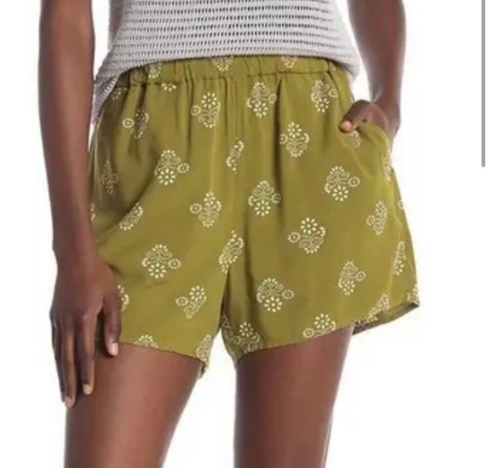 Madewell Green Pull On Shorts
